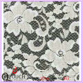 Wonderful mesh and flower design ivory lace fabric wholesale